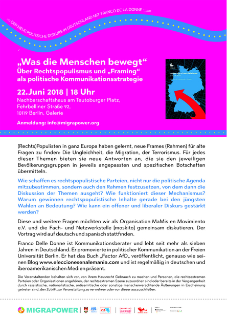 Flyer der Veranstaltung, 
