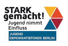 Logo: "STARK gemacht! Jugend nimmt Einfluss"