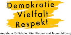 Logo: Demokratie. Vielfalt. Respekt.