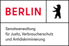 Logo Senatsverwaltung für Justiz, Verbraucherschutz und Antidiskriminierung
